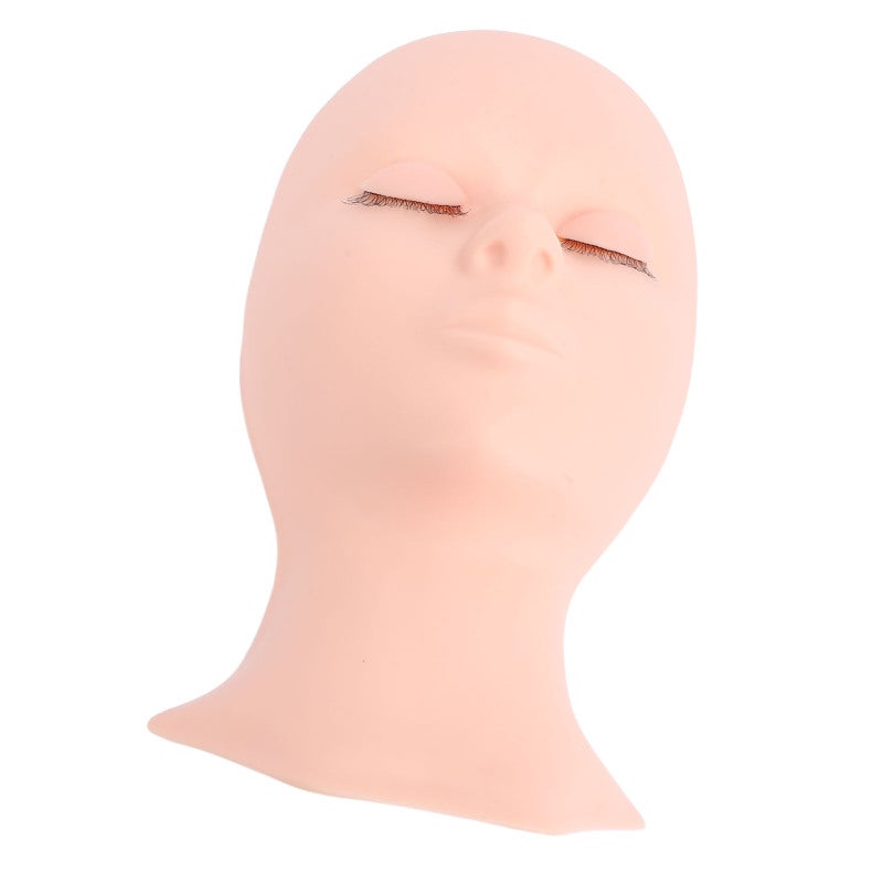 Lash Mannequin Head Silicone Replacement Eyelid Eyelash Practice Model Head Single Fold Eyelid - Image 4