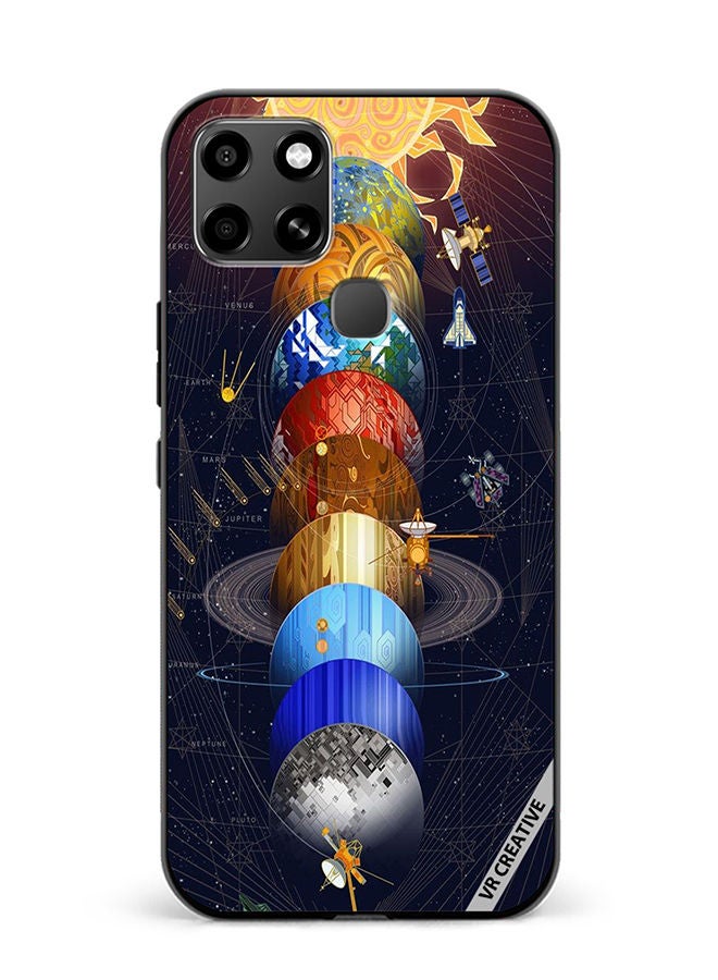 VR CREATIVE Protective Case Cover For Infinix Smart 6 Earth Design Multicolour - Image 1