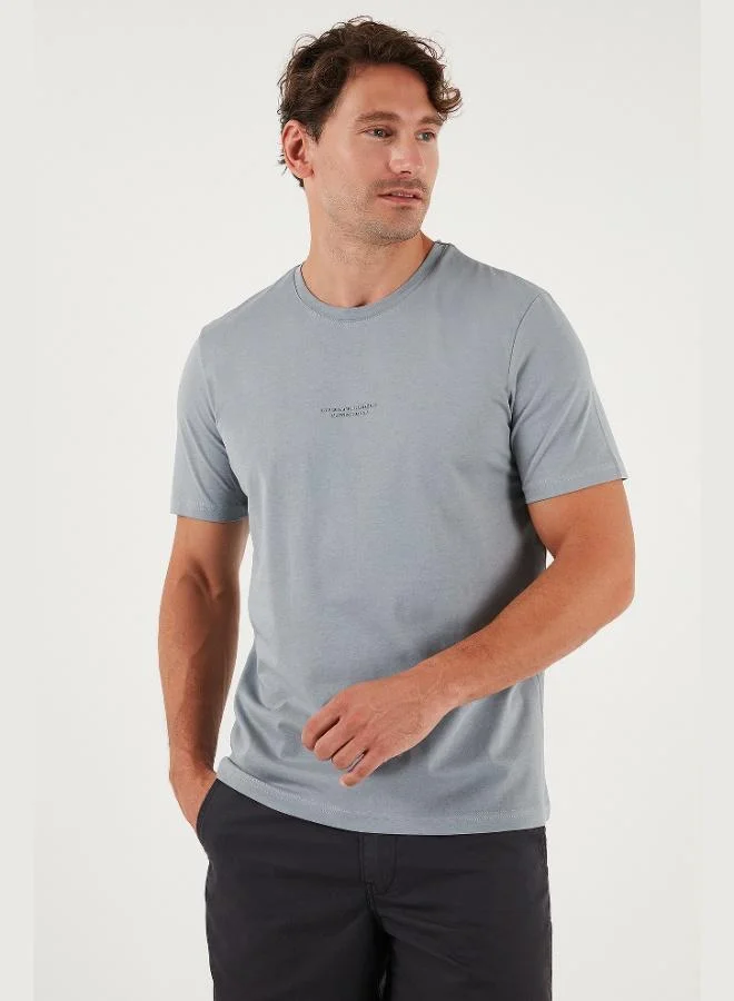 Buratti  Buratti Cotton Printed Regular Fit Crew Neck T Shirt Men's T SHIRT 59020205 for Men | Best Price UAE