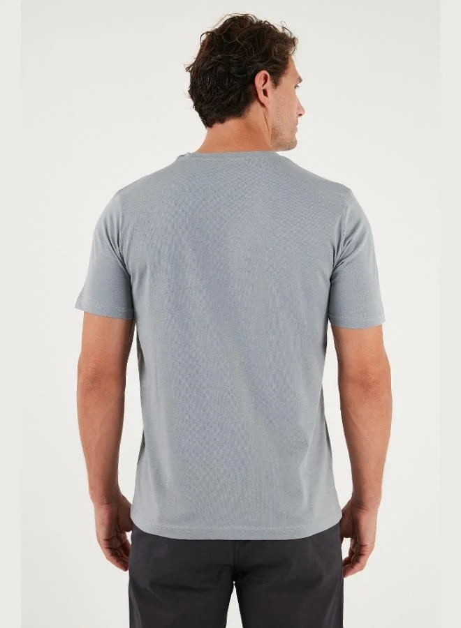 Buratti  Buratti Cotton Printed Regular Fit Crew Neck T Shirt Men's T SHIRT 59020205 for Men | Best Price UAE