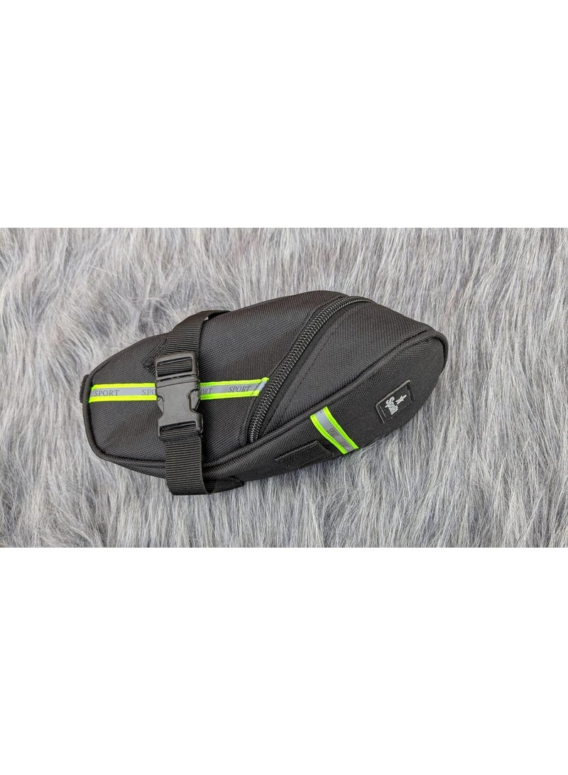 شنطة مقعد خلفي للدراجة خفيفة الوزن ومقاومة للماء . شنطة لكرسى العجلة مع شريط فسفورى الوان متعددةى - Image 5