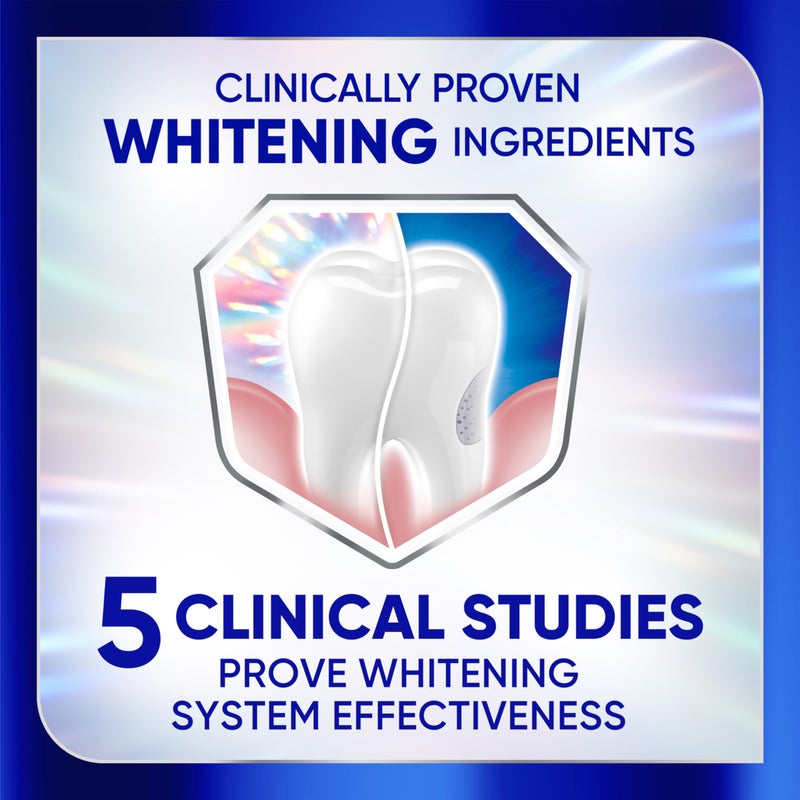 Sensodyne Clinical White Toothpaste Clinically Proven Whitening for Sensitive Teeth, Stain Protector, 3.4 oz x 3 - Image 3