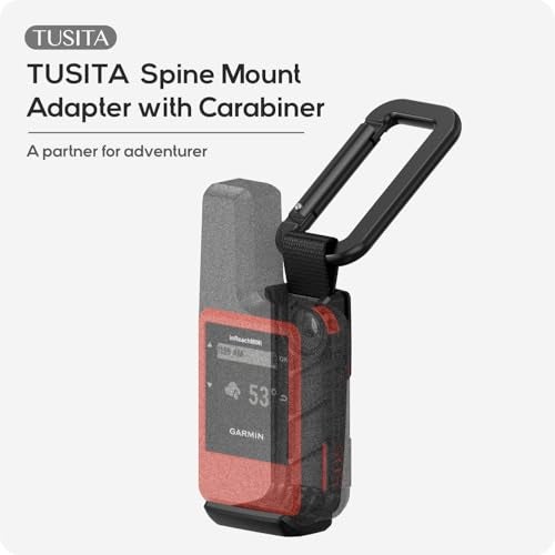 TUSITA Spine Mount Adapter with Carabiner Compatible with Garmin inReach Mini 2 - Image 3