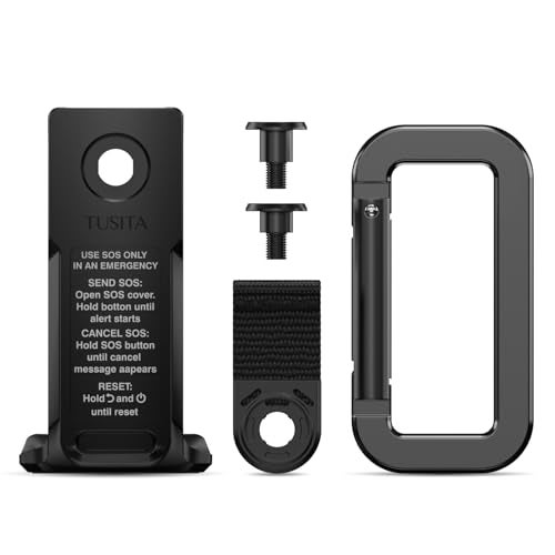 TUSITA Spine Mount Adapter with Carabiner Compatible with Garmin inReach Mini 2 - Image 1