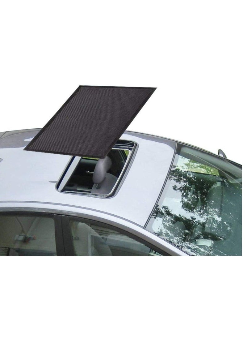 Car Sunroof Sunshade, Sun Shade Magnetic Screen Net, Quick Install, UV Sun Protection Cover, Suitable for Baby Kids Breastfeeding When Parking on Trips (Black)  - Image 1