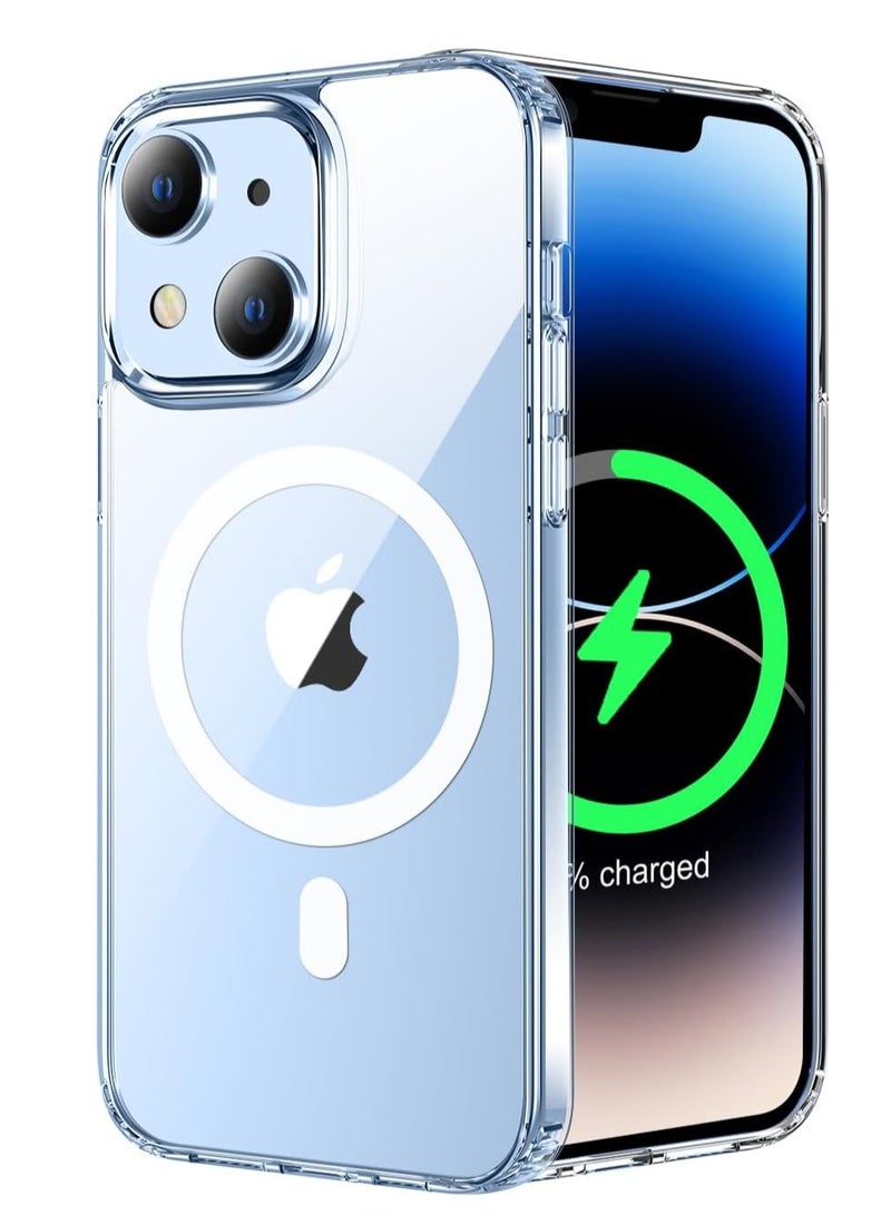 إلترازون ELTRAZONE Clear Rugged iPhone 15 Case (6.1-Inch) – Magnetic Charging Support, Military-Grade Drop Protection, Shockproof & Anti-Yellowing - Image 1