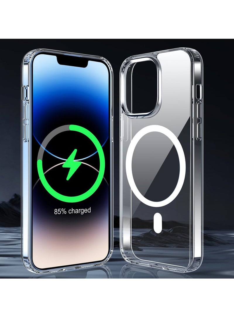 إلترازون ELTRAZONE Clear Rugged iPhone 15 Case (6.1-Inch) – Magnetic Charging Support, Military-Grade Drop Protection, Shockproof & Anti-Yellowing - Image 5