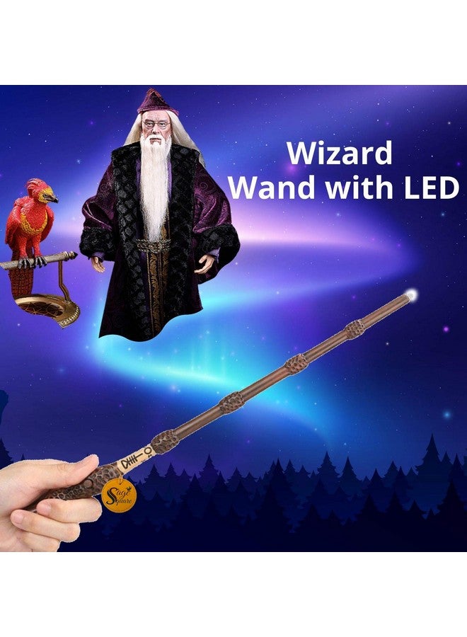 Sage Square Classic LED Illuminating Handcrafted Professor Albus Magic Wizard Sorcerer’s Dumbledore Wand, Elegant Stick Collectible Cum Cosplay Accessory (34 CMs Long) - Image 4