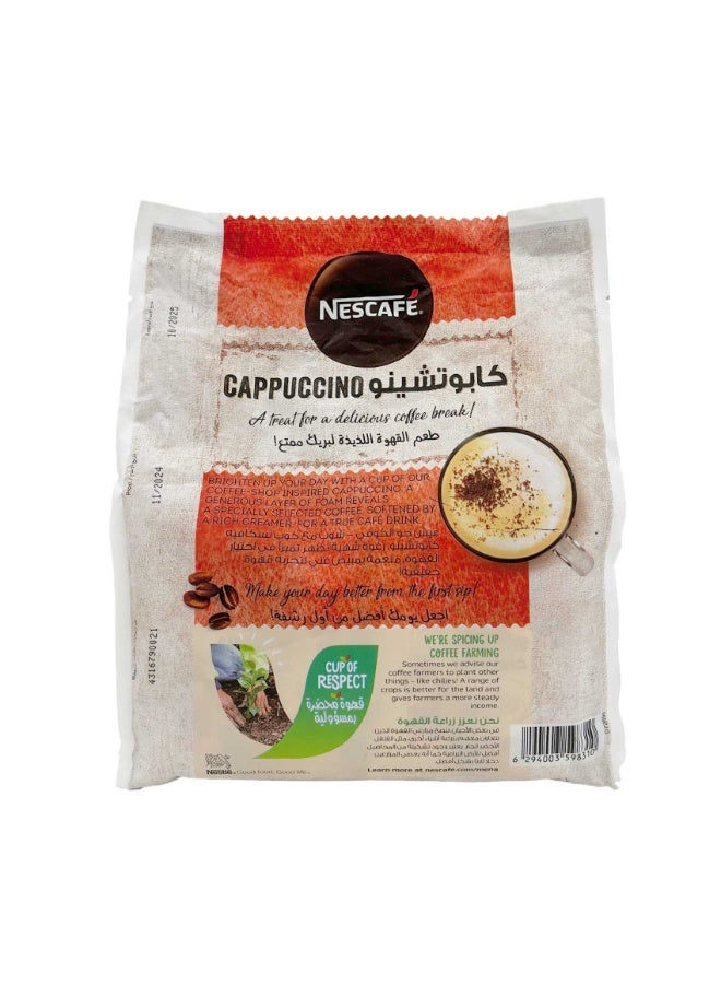 نسكافيه مزيج قهوة نسكافيه كابتشينو رغوي مع رشة شوكولاتة، 20 كيس، 19.3 جرام - Image 2