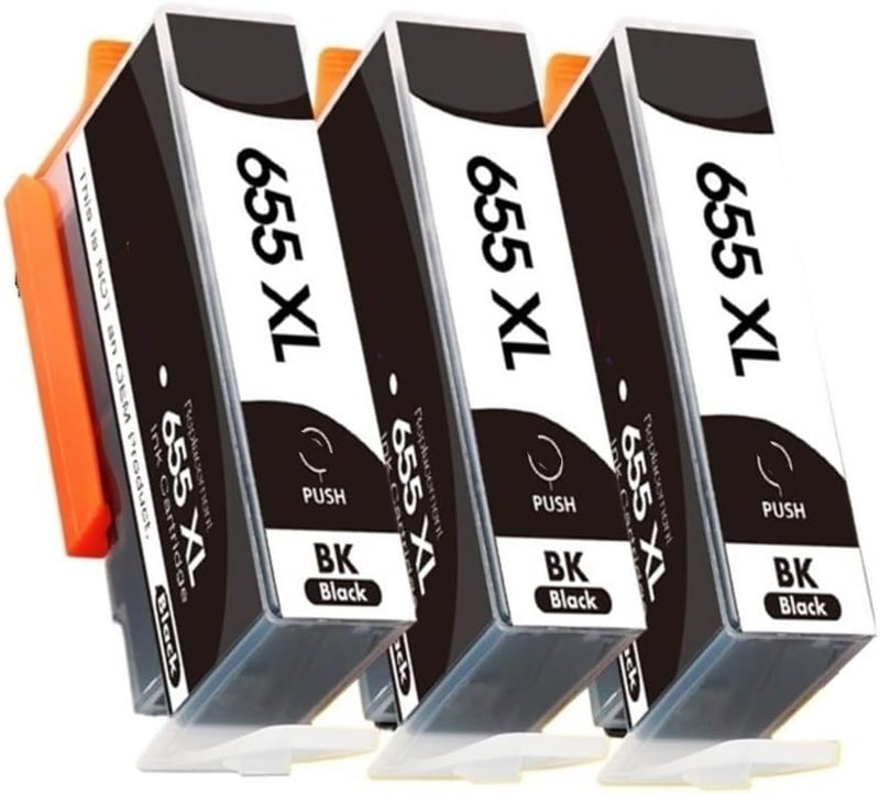 3pcs Ink Cartridge Compatible for HP Deskjet 655 655XL 3525 5525 4615 4625 4525 6520 6525 6625 Printers - Image 2