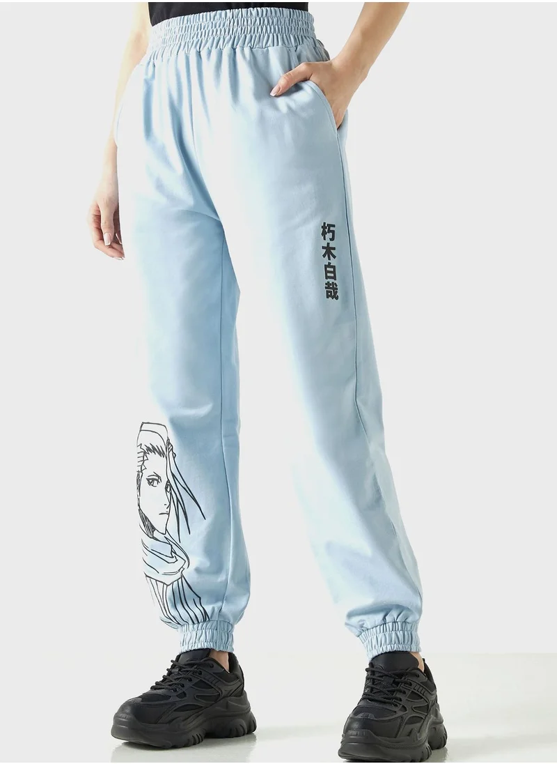 SP Characters Naruto Print Sweatpants