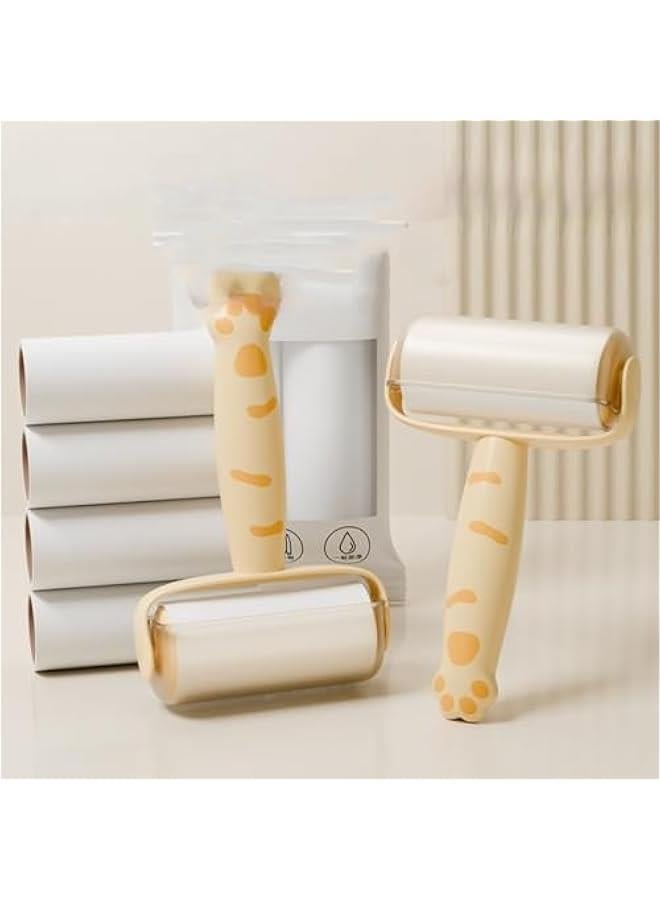 Boboknow Pet Hair Remover Kit - 1 Handle with 10 Sticky Lint Rollers for Clothes, Sheets, Carpet, Couch - 10 Refills, 600 Sheets - Image 4