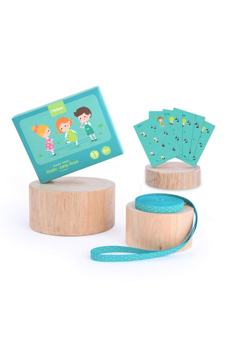 كاست ويف Elastic Skipping Rope,  Jump Rope Toy Stretch Rope Elastic Fitness Jump Game Rubber Band Skipping Toy Kid Jumping Rope Students Jump Elastic Band Toys Kids Skipping Rope Toys (1pc ) - Image 1