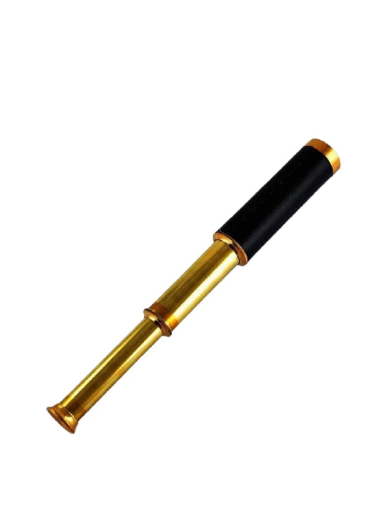 NAUTICAL COLLECTION NAUTICAL COLLECTION Antique Brass Metal Telescope with Spyglass for Bird Watching Hiking Trips Gifting  - Image 1
