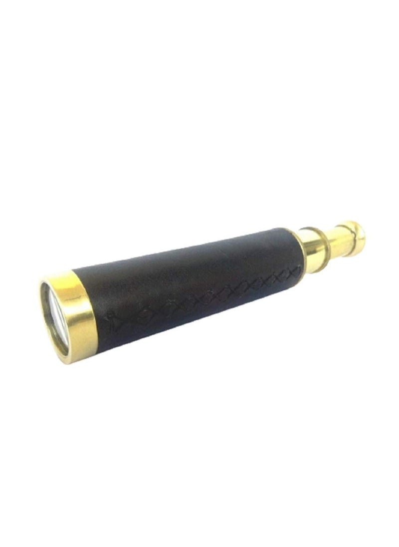 NAUTICAL COLLECTION NAUTICAL COLLECTION Antique Brass Metal Telescope with Spyglass for Bird Watching Hiking Trips Gifting  - Image 2