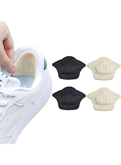 Non-slip and self-adhesive heel pads for men and women, 2 pairs, classic sports shoes