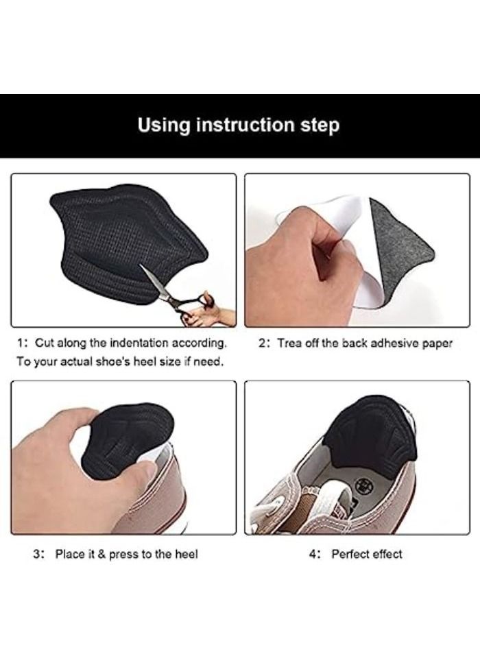 Generic Non-slip and self-adhesive heel pads for men and women, 2 pairs, classic sports shoes - Image 2