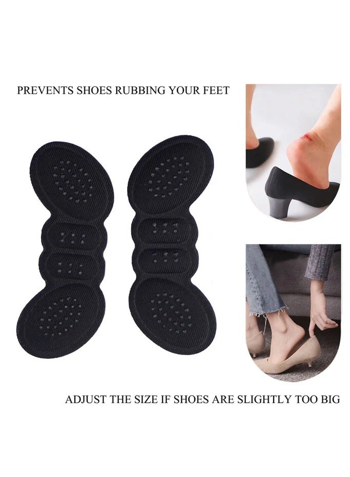 Silicone/fabric heel pad, cushioned pads for loose shoes, comfortable heel pads for extra-large shoes for men and women, padding to improve shoe fit and comfort, prevents heel slippage and blisters (Beige) - Image 2
