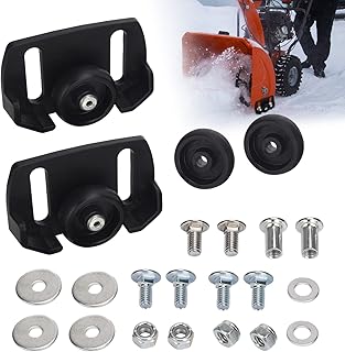 Huthbrother Huthbrother Universal Roller Skid Snow Thrower Shoes | 490-241-0038 Snow Blower Skid Shoes W/Hardware, for Craftsman, - Image 1