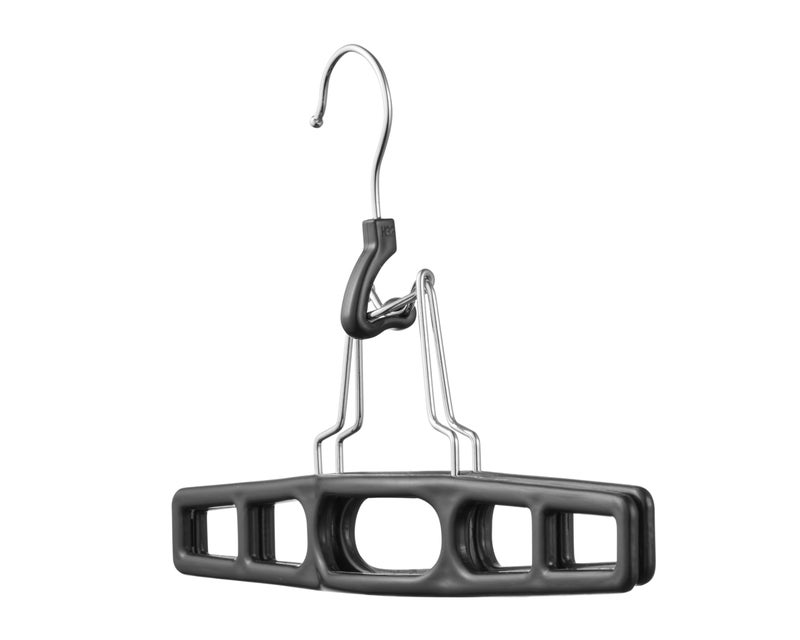 DEILSYâ„¢ Pants Hangers Skirt Hanger Pant with Locking Hook Versatile Skirt Hangers for Closet Organization Black Jean for Men and Women Heavy Duty 10 Pack - Image 5