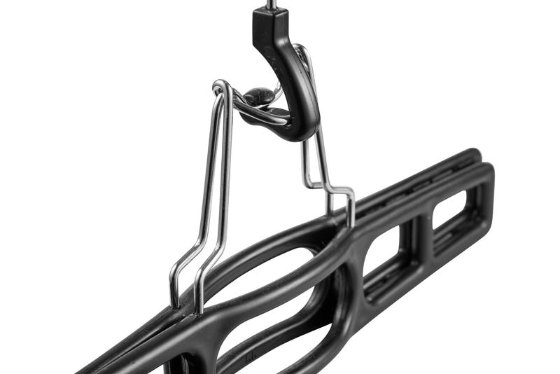 DEILSYâ„¢ Pants Hangers Skirt Hanger Pant with Locking Hook Versatile Skirt Hangers for Closet Organization Black Jean for Men and Women Heavy Duty 10 Pack - Image 4