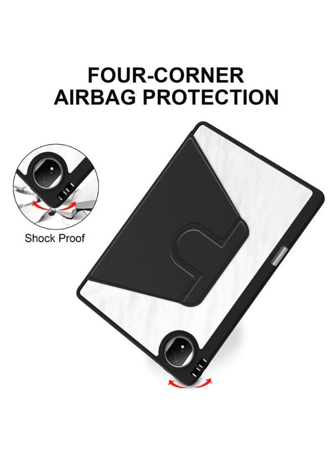 for Honor MagicPad 2 12.3 Inch Case Cover, Tablet Protective Case With Pen Slot, Acrylic 360 ° Rotating Design, Automatic Wake-up/sleep, Soft Leather, Black  - Image 5