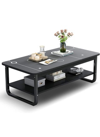 Modern Square Coffee Table 120x60x41 cm for Small Homes - 2 Tiers Light Luxury Living Room Furniture with Creative Design - pzsku/Z6964280ADB03DB36E87EZ/45/_/1699946832/80b4a3fd-3ff6-4a53-9292-62c3fd695e1c