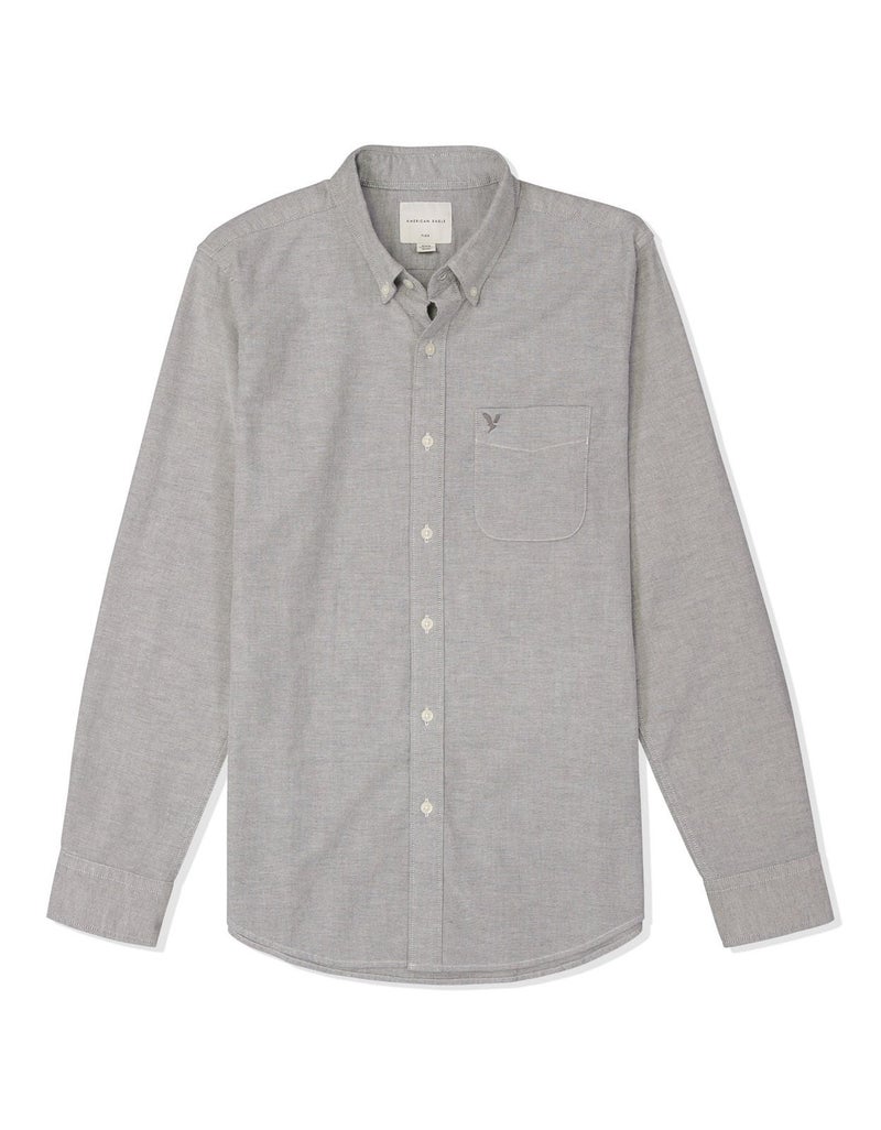 American Eagle AE Slim Fit Flex Oxford Button-Up Shirt - Image 3