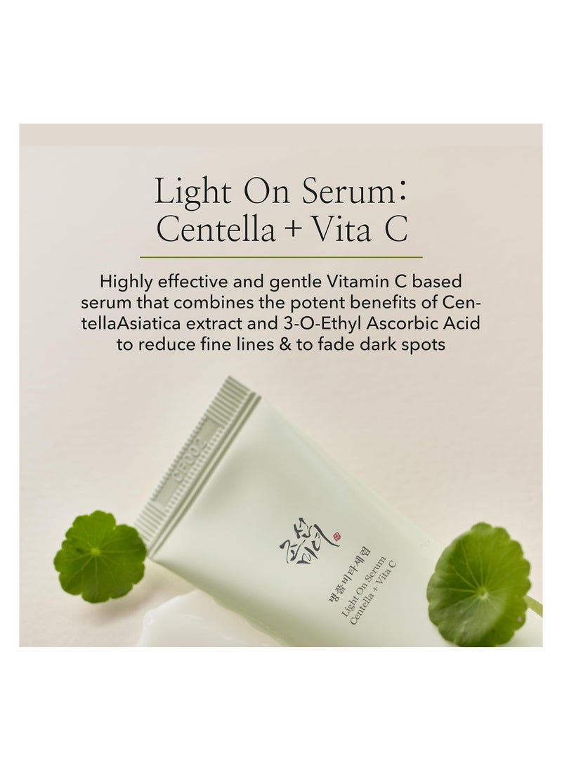 SYOSI Vitamin C Centella Serum for Dark Spot Correction, Fine Lines, and Pigmentation, Hydrating and Brightening Korean Skin Care Moisturizer, Face Serum for Men and Women, 30ml, Non-Irritating Formula  - Image 2