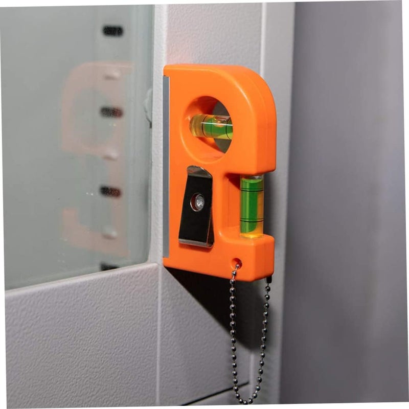 Spirit Level Tool Small Pocket Level with 2 Bubble Spirit Leveler Metal Keychain 3PCS - Image 4