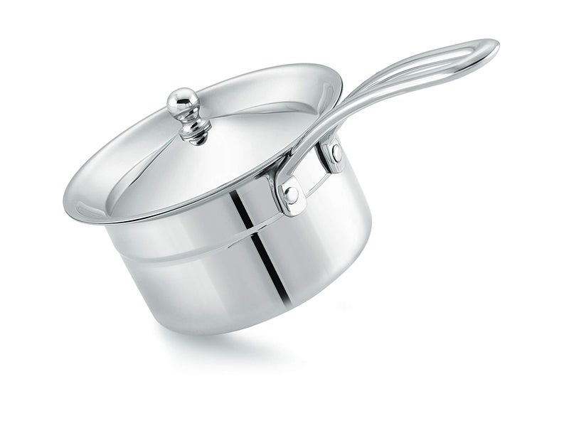 M MUKTI Crafted for Excellence Mukti Premium Stainless Steel Curry & Gravy Saucepan (with Lid, 1000 ML) - Image 1