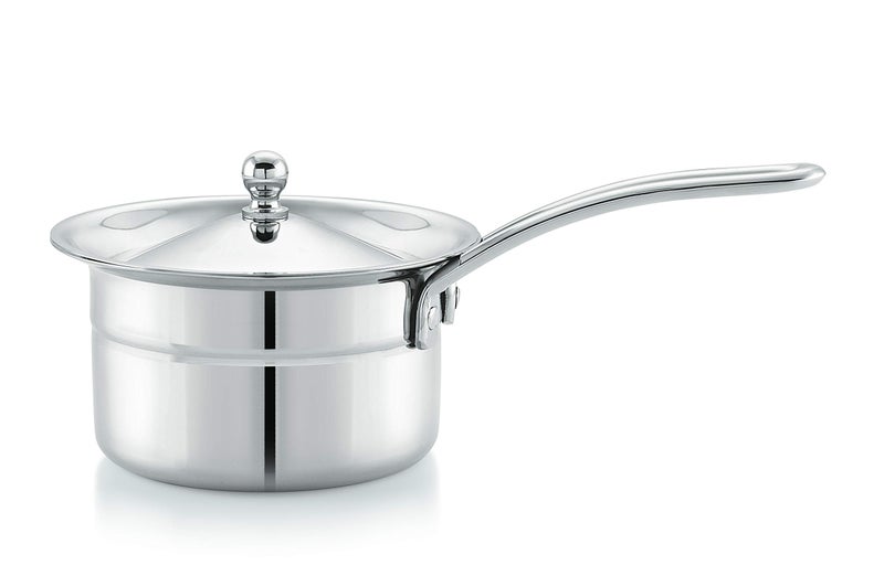 M MUKTI Crafted for Excellence Mukti Premium Stainless Steel Curry & Gravy Saucepan (with Lid, 1000 ML) - Image 3