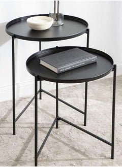 Edelman Outdoor Side Table (S) - Black  - Image 2