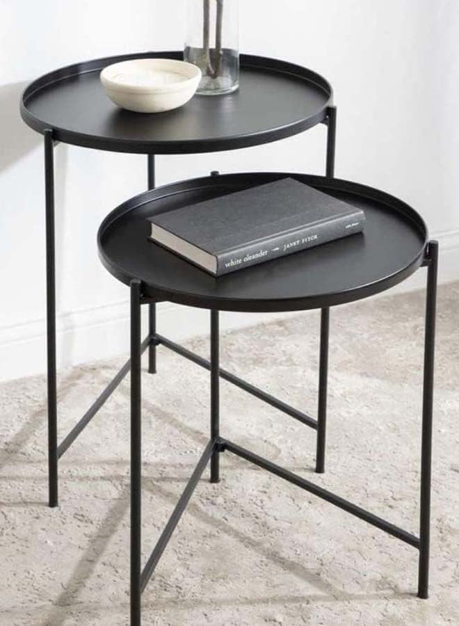 Edelman Outdoor Side Table (S) - Black - Image 2