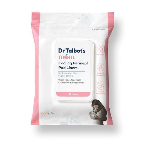 DR.TALBOT'S وسادات د. تالبت للأم بعد الولادة - وسادات تبريد فورية من هازيل الساحرة للعناية بعد الولادة - 24 قطعة - Image 1