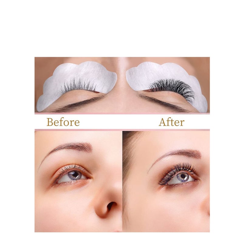 SOLARAE 50 Pairs Eye Gel Pads, Lint Free Under Eye Patches for Eyelash Extensions, Premium Eye Mask Beauty Tool Kit (Pink) - Image 5