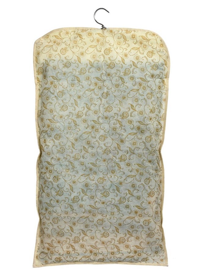 Kuber Industries Kuber Industries Metalic Print Waterproof Clothes Storage Bag Wardrobe Hanging Protective Cover Zipper Dust Cover Suitable for Wardrobe Storage and Travel (Gold)-Pack of 9-KUBMART15524  - Image 4