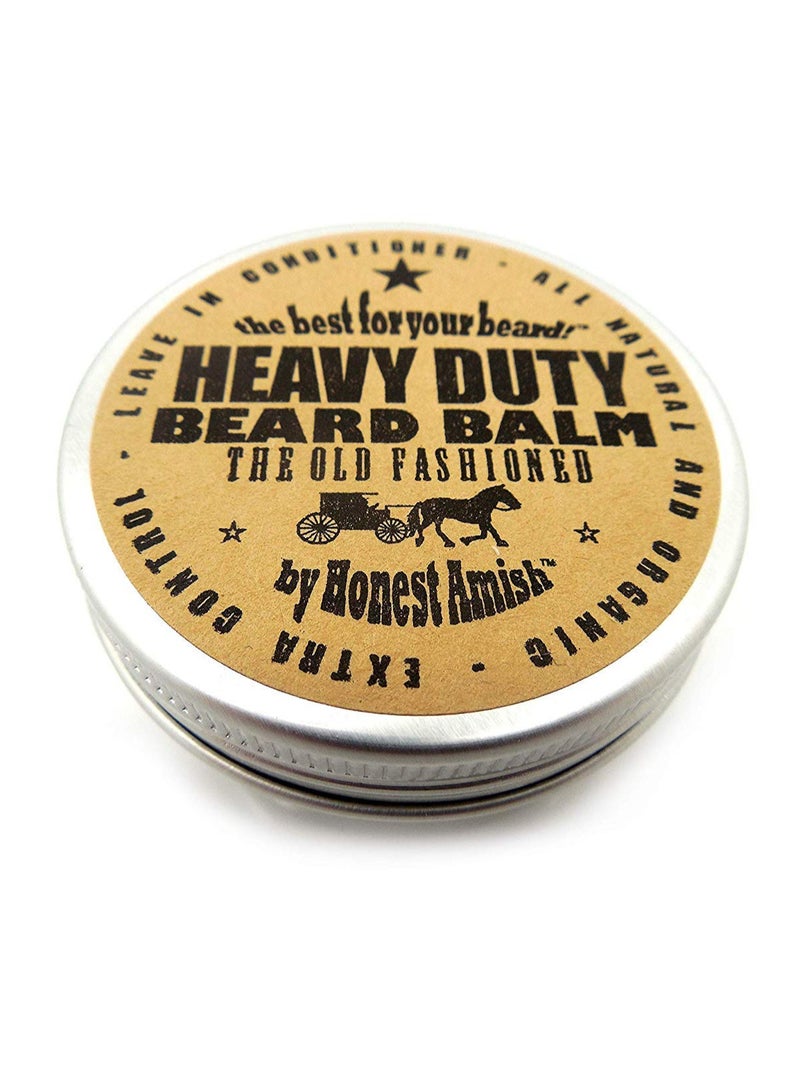 Honest Amish Heavy Duty Beard Balm - 2 Ounce - Beard Conditioner  - Image 1