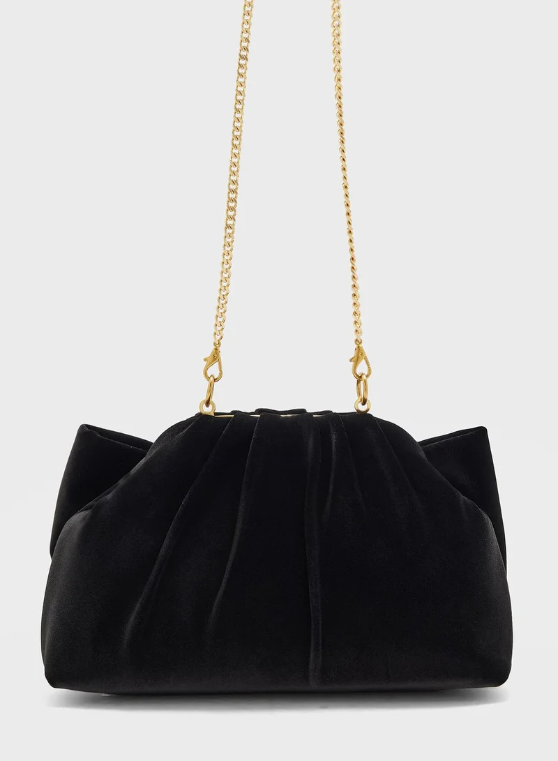 Ted Baker Velvet Bow Clutch Bag