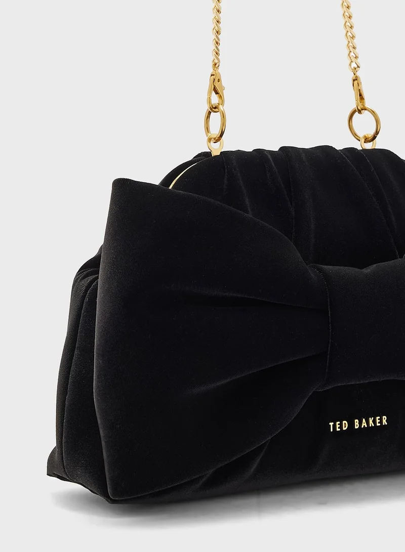 Ted Baker Velvet Bow Clutch Bag