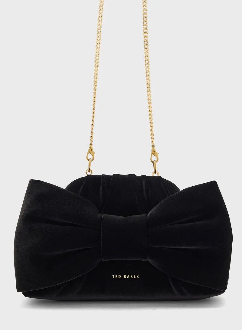 Ted Baker Velvet Bow Clutch Bag