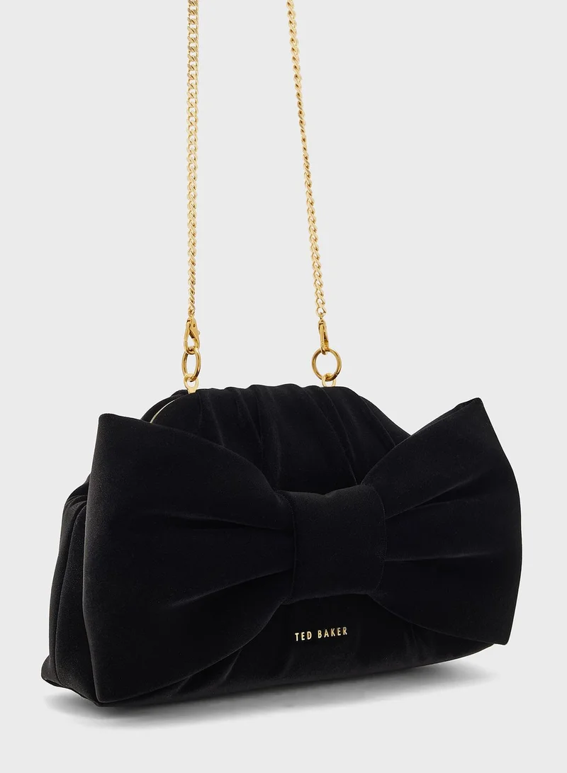Ted Baker Velvet Bow Clutch Bag
