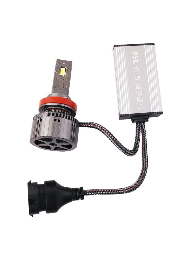 Fsl Rongya Pro Led Car Headlights, Ultra-bright H11 Headlights, Low Beam, High Beam, Compact, High Brightness, Focused, Super Strong, 55w
