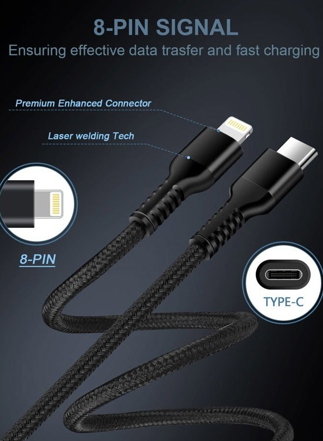 Haoano USB Type C Lightning Cable, Super Fast Pd iPhone Charging Cords Apple Certified Original Usbc Lightening Wire Power Chord for iPhone 14 13 Pro Max 12 11 SE 10 X XR XS 8 Plus USB-c Lighting Charger-6ft - Image 3