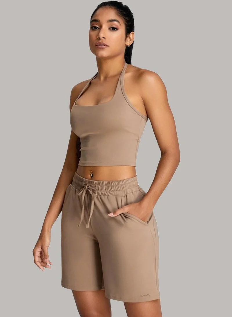 Womens Mid Waist Workout Sport Yoga Shorts Loose Fit