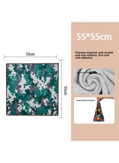 Generic Camera Wrapping Cloth Hundred Patch Cloth Folding Cloth Self-adhesive Cloth Micro Single SLR Storage Cloth Magic Cloth Lens Protective Bag-Color:Camouflage Picture-Size:550*550  - Image 1