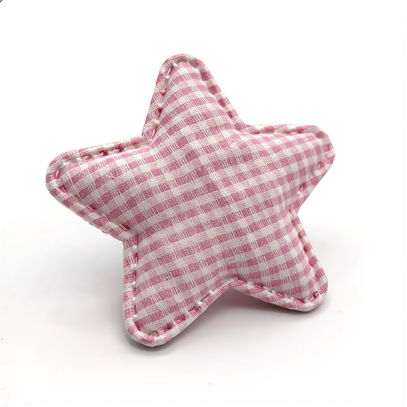 Fray Proof No Fading Gingham Star Applique For Long Lasting DIY Projects - Image 2