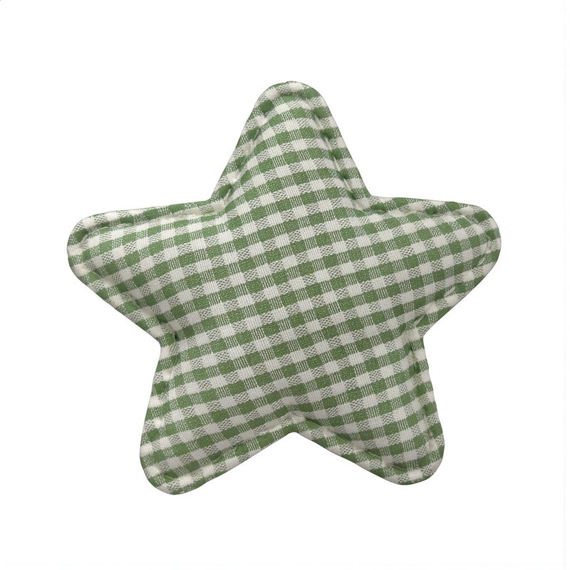 Fray Proof No Fading Gingham Star Applique For Long Lasting DIY Projects - Image 1