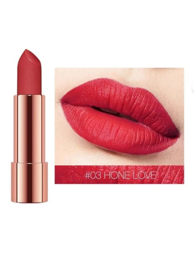 O.TWO.O Spoon Gold Brocade Velvet Lipstick 03 Honey Love - 4g - Image 2