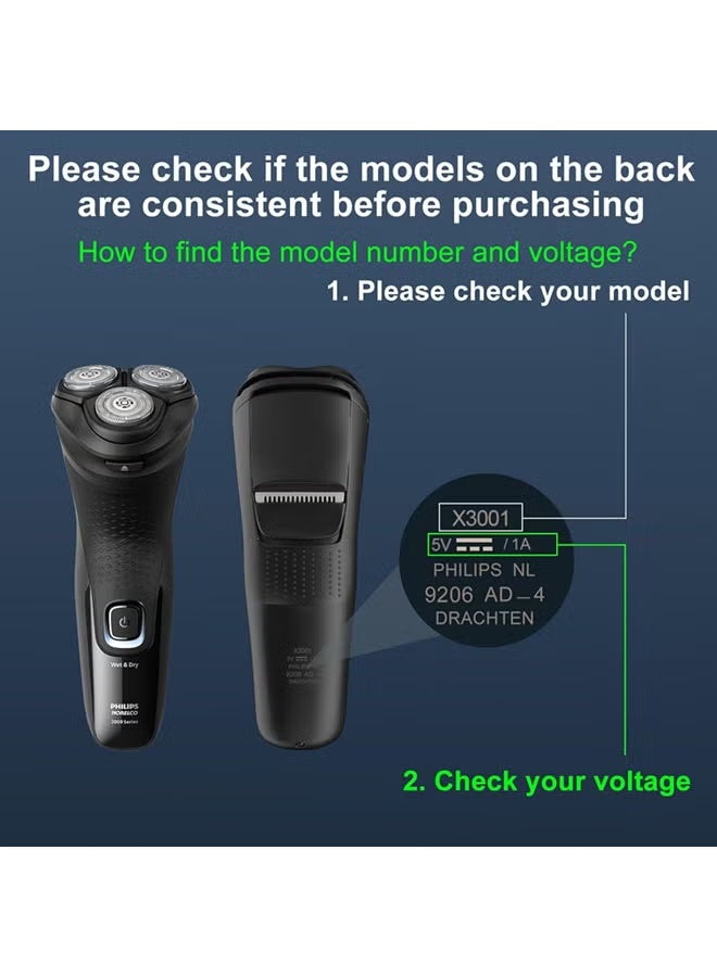 5V Charger for Philips Norelco Shaver 2400 2600, Wet & Dry Shaver Series 5000 7000 3000 Compatible with Philips Oneblade QP2724, QP2834, QP1924 USB Charging Cable - Image 4